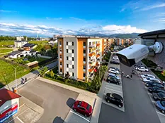 Camere de supraveghere video de exterior, Camera Supraveghere Bloc, Montaj